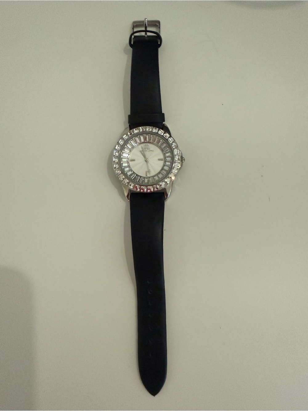 Women's J-Lo Black Crystal Accent Watch- excellent condition-no box